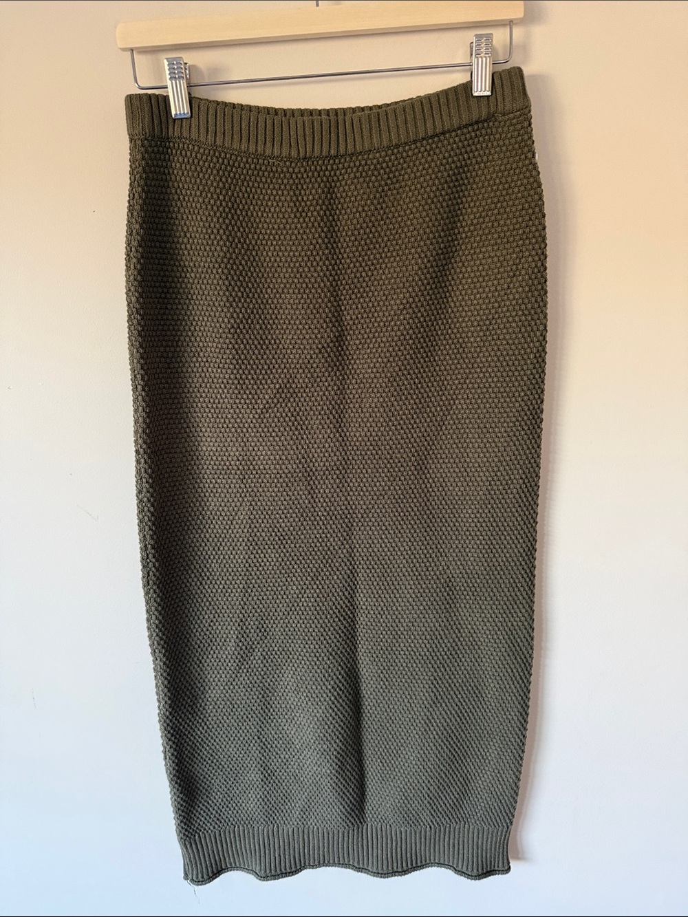 999.MIOU MUSE KNIT MIDI SKIRT